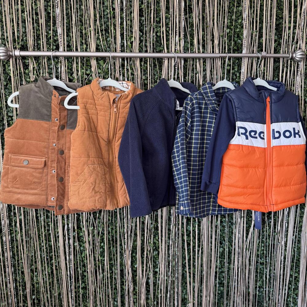 Toddler Boys' Mixed Outerwear Bundle - Reebok Puffer Vest, Tahari Shirt & More